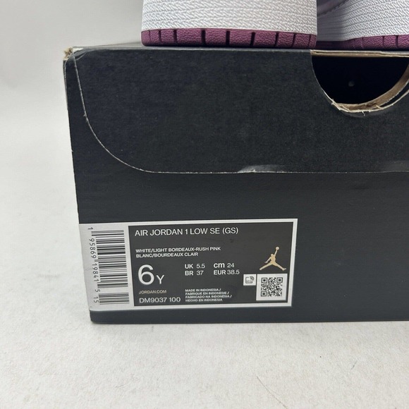 Nike Shoes Air Jordan 1 Retro Low GS SE “Knit/Light Bordeaux” 2023 - Picture 5 of 5